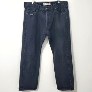 Levi's 505 Straight Fit Jeans Washed Black 40 Waist